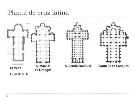plano en cruz latina y sección interior con vitrales de la basílica