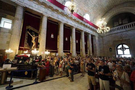 Imagen del Cristo de la Victoria en la concatedral de Santa María